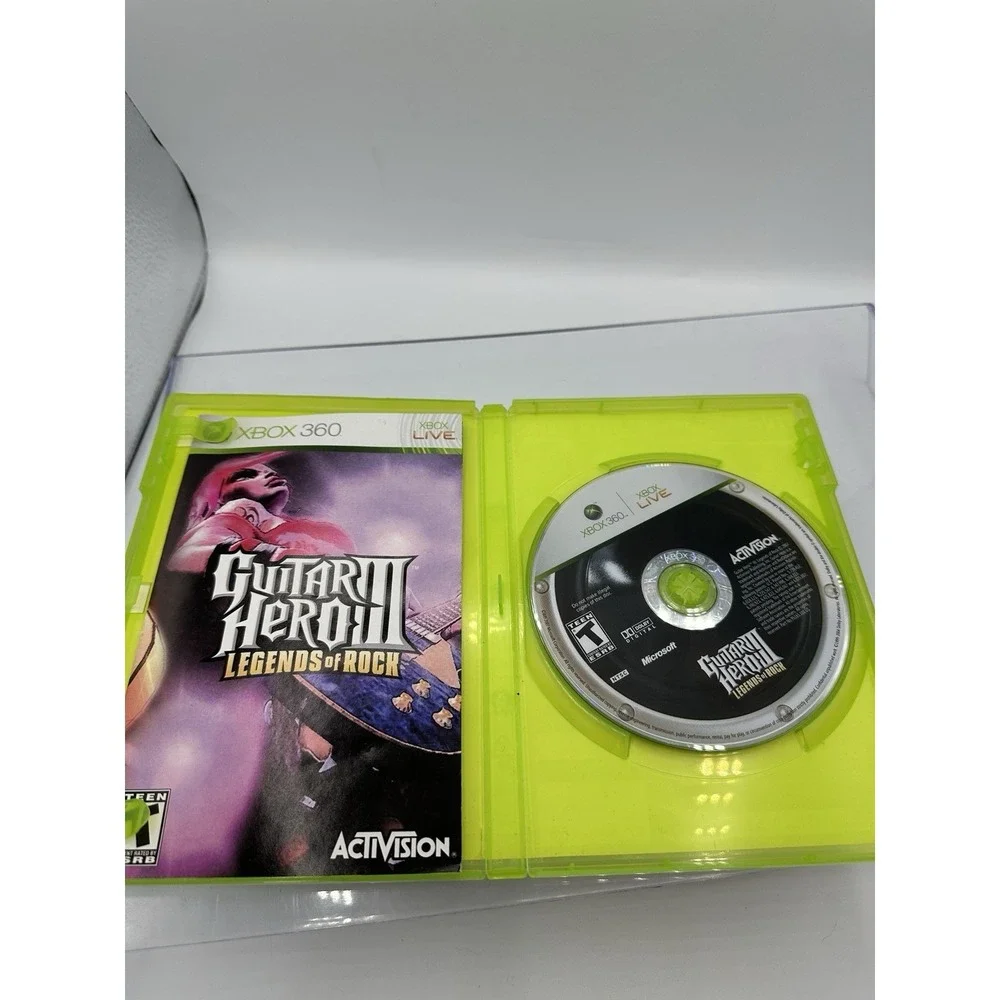 Guitar Hero III Legends of Rock Xbox 360 – Complete w/ Manual – Tested Works